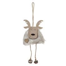 Renne pelage fourr patte suspension